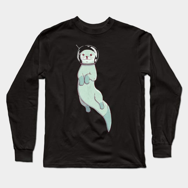 Otter Space Long Sleeve T-Shirt by Melissa Jan